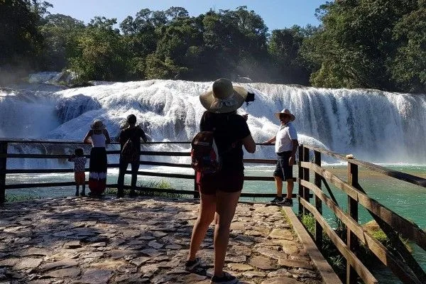 cascada de agua azul chiapas