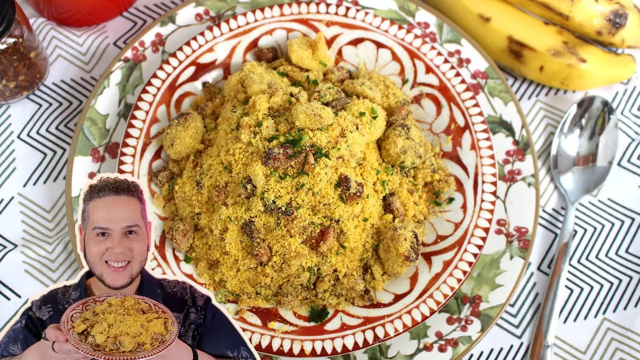 Farofa de andu con tocino 1 farofa de andu con tocino